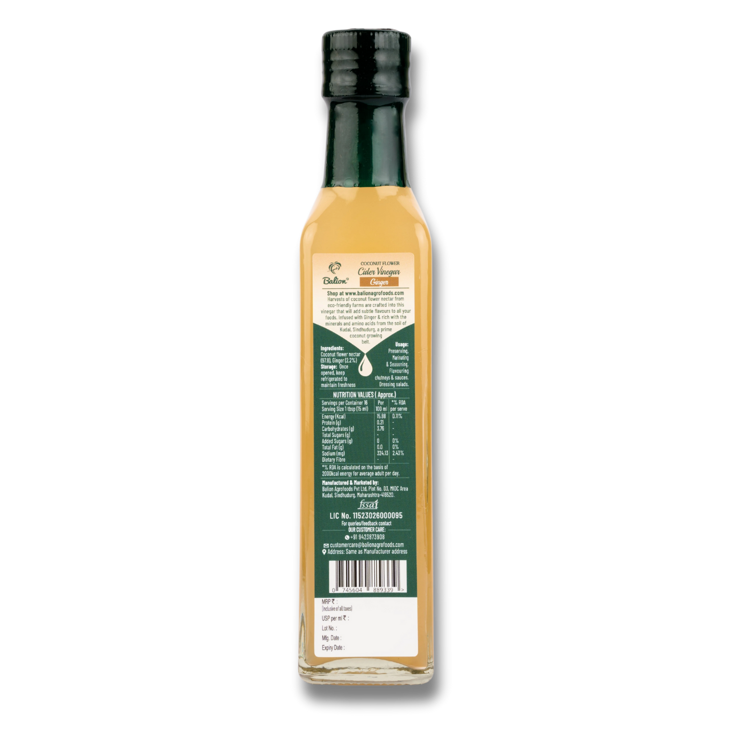 
                  
                    Coconut Flower Cider Vinegar - Ginger
                  
                